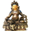 Dzambala Buddha szobor tradícionális tibeti buddhista oltárra