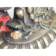 Mahakála Buddha szobor tibeti oltárra - lánggal együtt 30 cm magas!