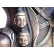 Mahakála Buddha szobor tibeti oltárra - lánggal együtt 30 cm magas!