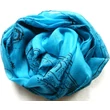 Pamut sál 100 % -cotton mantrás kék 50x170