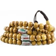 Szantál mala tibeti osztóval valódi illatos szantálfából 112 cm kerületű