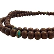 Bodhifa mala natúr szemekből barna színben 102 cm kerületű