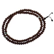 Bodhifa mala natúr szemekből barna színben 102 cm kerületű