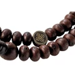 Bodhifa mala natúr szemekből sötétbarna színben 98 cm kerületű