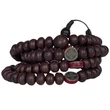 Bodhifa mala natúr szemekből sötétbarna színben 98 cm kerületű