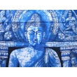 Buddha batik kép-140x90cm-es falikép kék