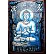 Buddha batik kép-110x80cm-es falikép kék