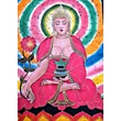 Eredeti indiai kézzel festett Buddha batik kép-115x75cm-es falikép