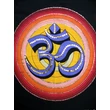 Eredeti indiai kézzel festett Om szótag + gayatri mantra batik kép