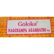Goloka NagChampa Agarbathi eredeti indiai kézzel készített 100% növényi füstölő