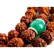 Rudraksha mala jade porból préselt kő osztóval