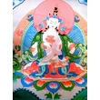 Tibeti buddhista tangka Dordzse Szempa/ Vajrasattva tekercskép eredeti