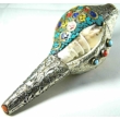 Mantrás tibeti kagylókürt tradícionális hangszer és szerencseszimbólum