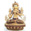 Fehér Tara szobor, tradícionális tibeti buddhista ábrázolás