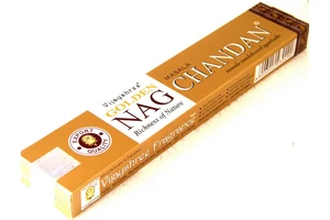 Nag Chandan füstölő az arany dobozos indiai Nag Champa