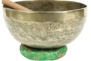 1133 grammos Csenrézi tibeti mantrás hangtál 7 fémből készült - videoval