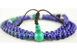 Lápisz lazuli mala 108 szemes 74 cm kerületű mála