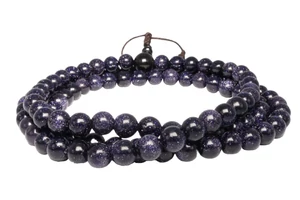 Fekete napkő mala onyx guruval 80cm kerületű