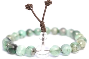 Smaragd mala hegyikristály guruval 16 cm kerületű unisex karmala