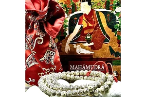 Mahamudra meditáció ajándék csomag könyvvel és lótusz malával Ingyenes szállítással