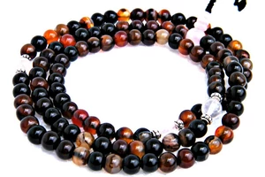 Onyx mix mala, onyx kőből készült mála, buddhista imafüzér
