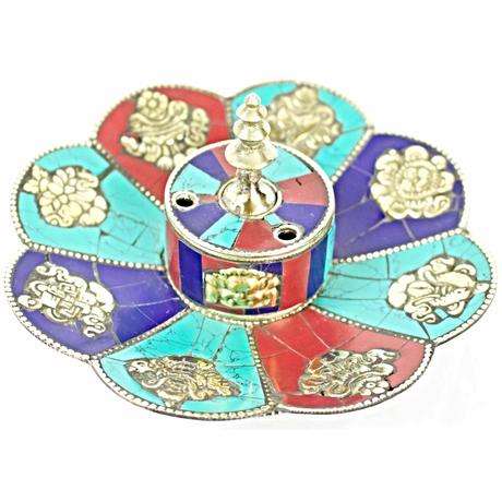 tibeti-füstölőtartó-turkiz-lapis-korall-8-szerencsejel