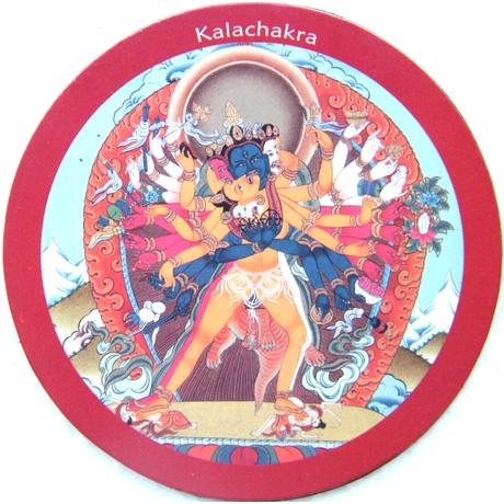 Eredeti tibeti Kalacsakra hűtőmágnes