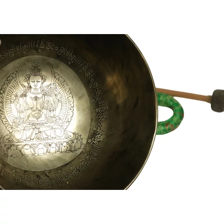1133 grammos Csenrézi tibeti mantrás hangtál 7 fémből készült - videoval