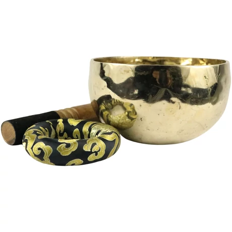 751 grammos tibeti hangtál fekete brokát alátéttel - videoval