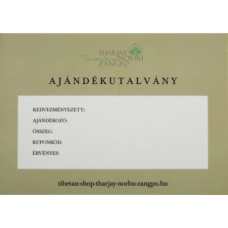 Ajándék utalvány 50.000,-ft értékben