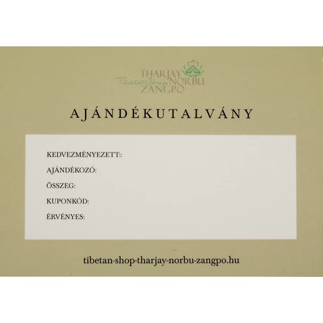 Ajándék utalvány 50.000,-ft értékben