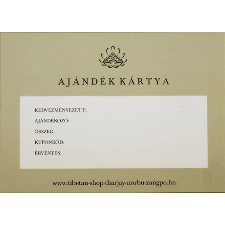 Ajándék utalvány 50.000,-ft értékben