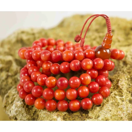 Korall mala tibeti hegyi korallból készült 82 cm kerületi mála