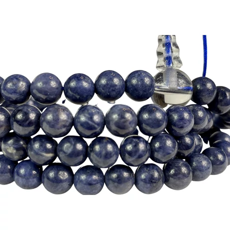 Zafír mala hegyikristály guruval 74 cm kerületű elegáns mala