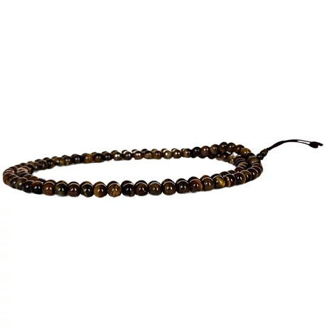 Tigrisszem mala tibeti osztóval 108 szemes 90 cm kerületű