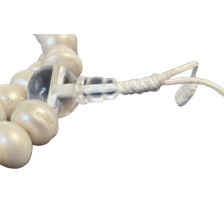 Tenyésztett gyöngy mala hegyikristály guruval 108 szemes 80 cm kerületű