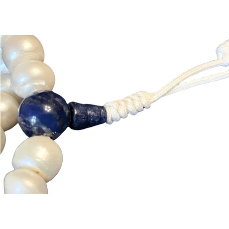 Tenyésztett gyöngy mala lápisz lazuli guruval 108 szemes 82 cm kerületű