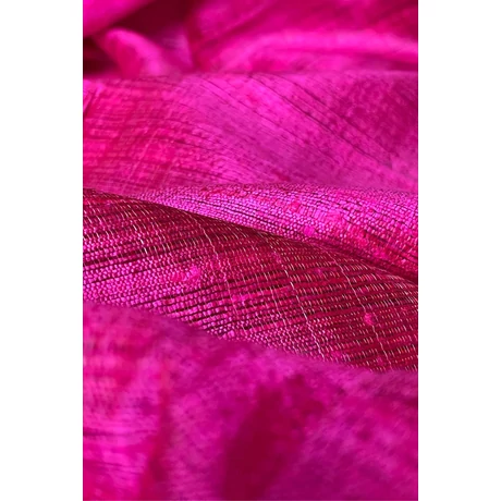 100% valódi hernyóselyem pink színű nyers selyem sál 50x180cm