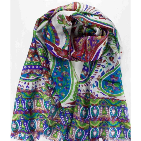 barna-zold-lila-mintás-selyem-sal-70x180-cm