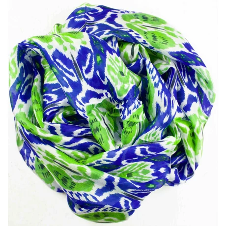 fagyalkek-abszintzold-habfeher-mintás-selyem-sal-70x180-cm-2