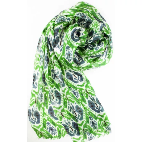 habfeher-abszintzold-fagyalkek-mintás-selyem-sal-70x180-cm-1