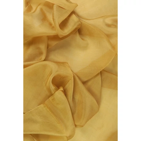 Currysárga színű 100% valódi hernyóselyem sál 70x180 cm