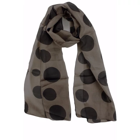 valodi-selyem-sal-bismarck-barna-fekete-pottyos