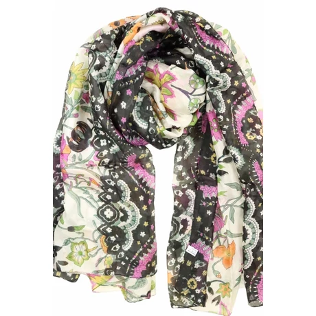 orchideafeher-obszidianfekete-mintas-selyem-sal-70x180-cm