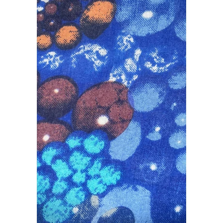 Királykék égbolt 100% valódi hernyóselyem sál 100x180 cm