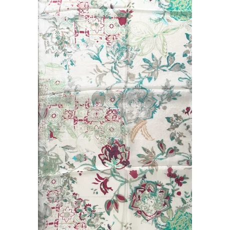 Bahama-beige alapon mintás 100% valódi hernyóselyem sál 100x180 cm