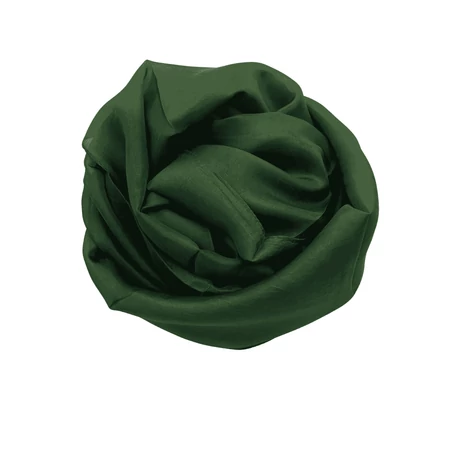 Lombzöld  színű 100% valódi hernyóselyem sál 50x180 cm