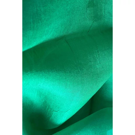 Ásványzöld színű 100% valódi hernyóselyem sál 100x180 cm