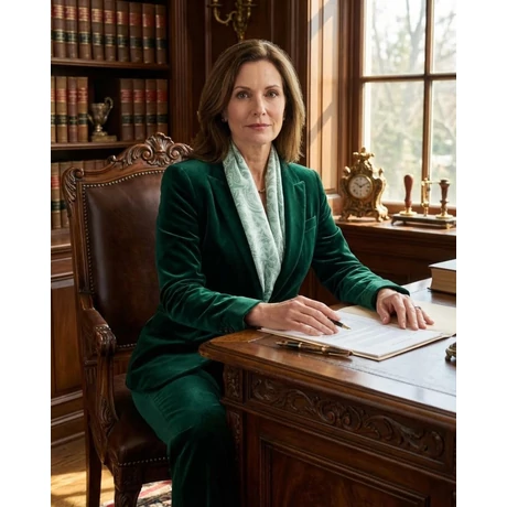 Harmatfehér alapon jadezöld mintás 100% valódi hernyóselyem sál 100x180 cm