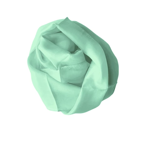 Mentazöld  színű 100% valódi hernyóselyem sál 50x180 cm